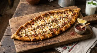 Mince Meat & Cheese Pide