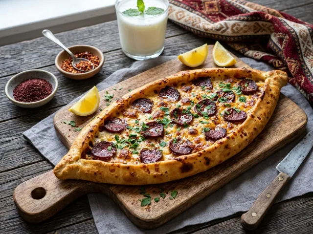Pepperoni & Cheese Pide